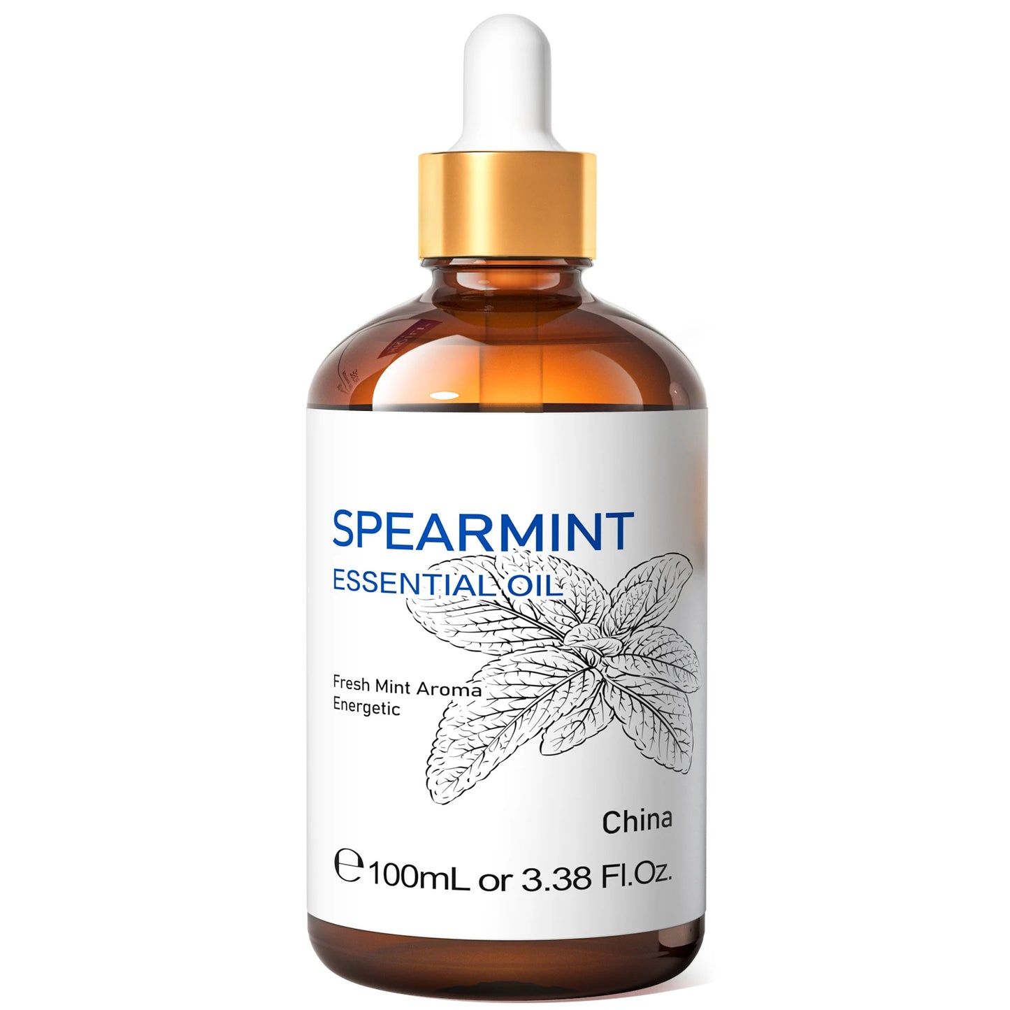 HIQILI Spearmint Vanilla Rose Cinnamon Lemon Essential Oils,100ML Pure Oil for Diffuser,  Humidifier, Massage Muscle Relief Bath