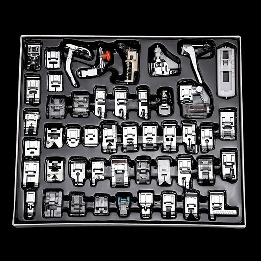 32pcs Sewing Machine Supplies Presser Foot Feet Braiding Stitch Darning Presser Foot Feet Kit for Sewing Machines Feet Kit Set