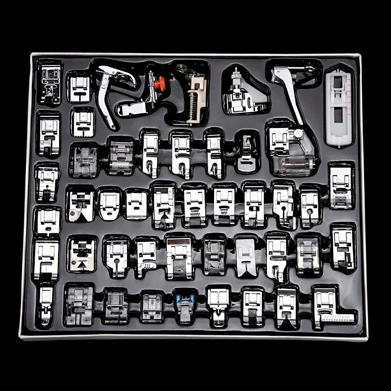 32pcs Sewing Machine Supplies Presser Foot Feet Braiding Stitch Darning Presser Foot Feet Kit for Sewing Machines Feet Kit Set