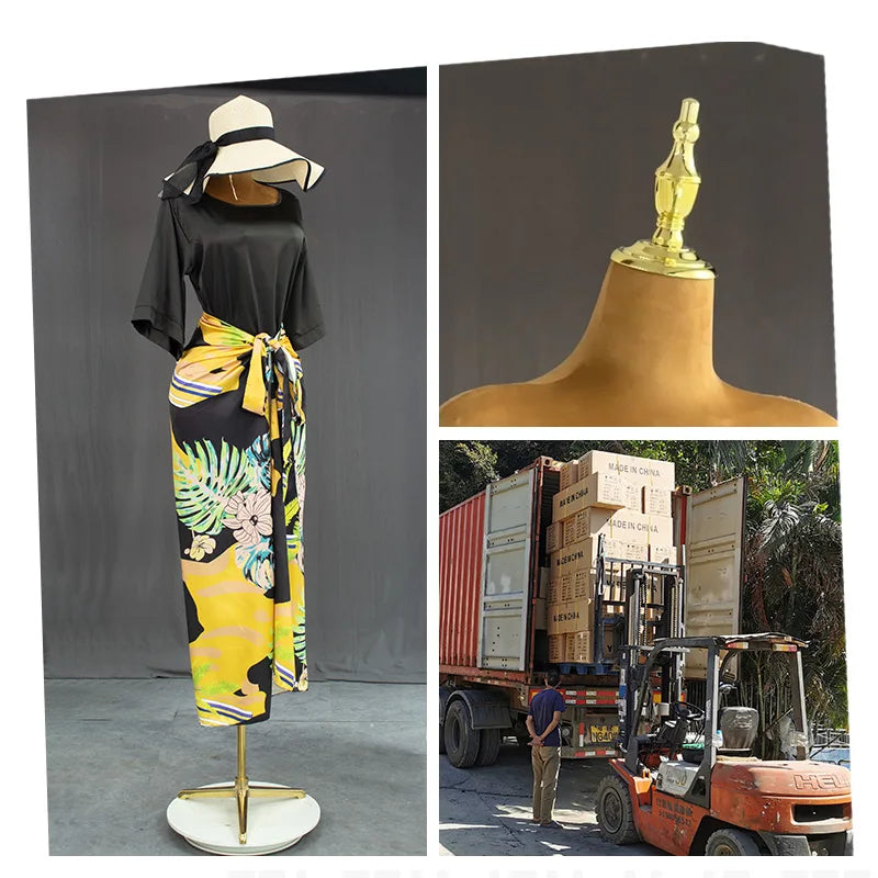 Plus size Velvet half body mannequin female Torso Big breasts big butts Upper Body Dress Form women clothes store