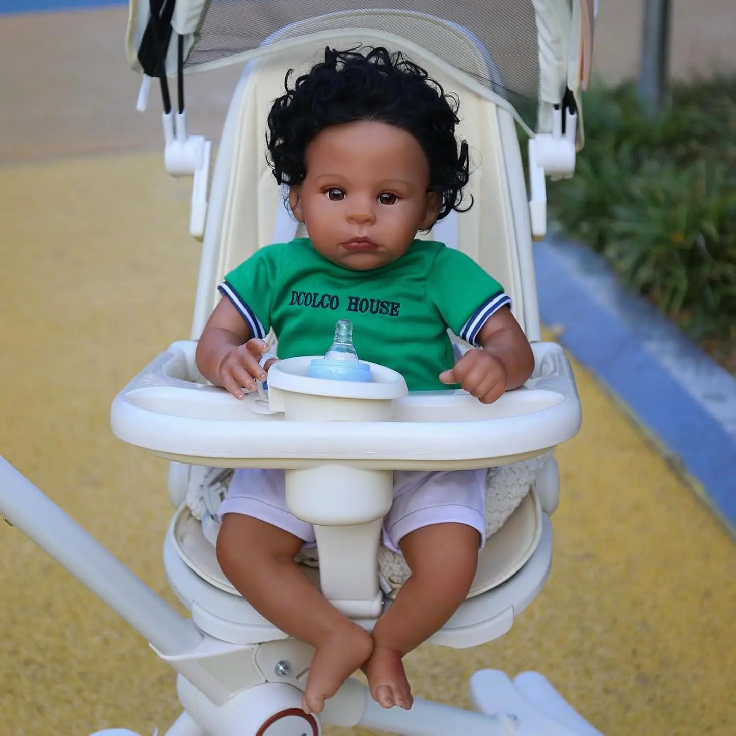 Realistic Reborn Baby Dolls Black Boy - 22 Inch African American Newborn Boy Doll, Lifelike Weighted Soft Body, Christmas Birthd