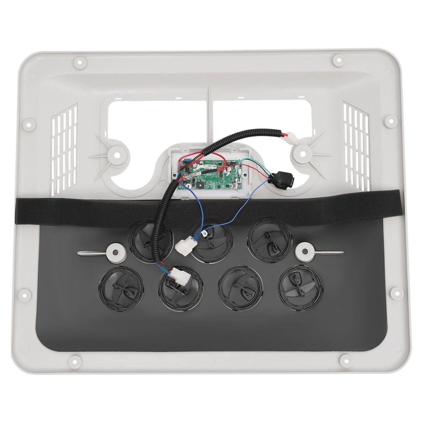 RV Heating and Cooling Integrated Top Air Conditioning 12V 750W White Air Conditioner Electric Rooftop AC Unit Fit Motorhome