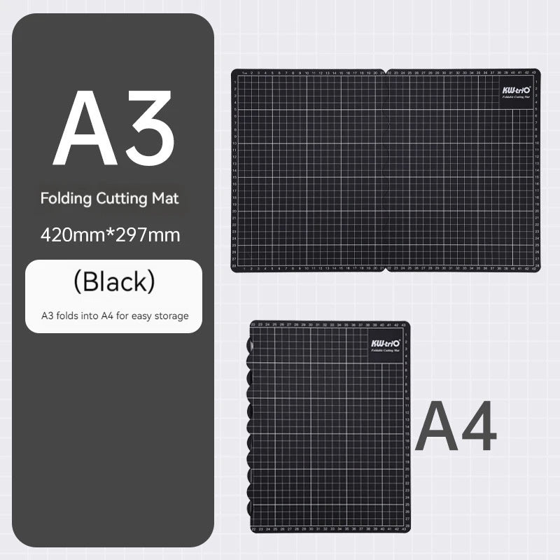 Portable Foldable Cutting Mats Self-Healing A3/A4 Pvc Cutting Mat For Diy Craft Multi-Purpose Craft Mat For Crafts Hobbyists