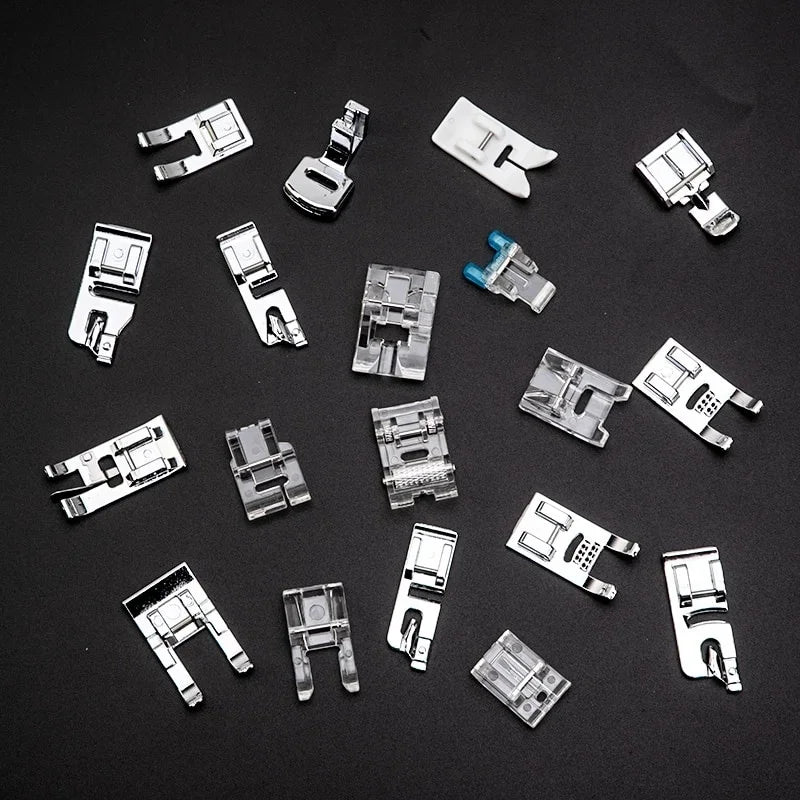 32pcs Sewing Machine Supplies Presser Foot Feet Braiding Stitch Darning Presser Foot Feet Kit for Sewing Machines Feet Kit Set