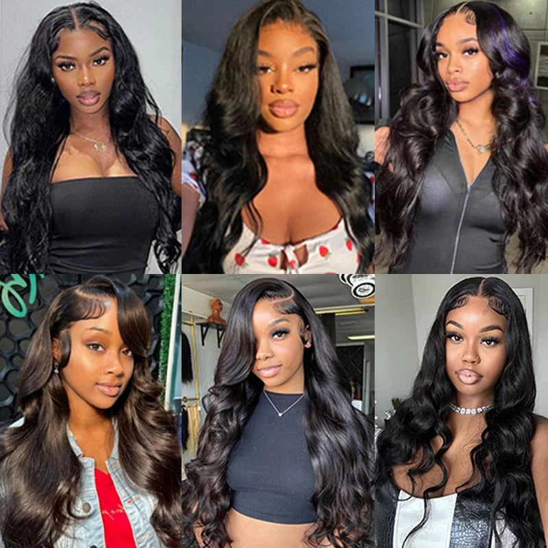 13x6 Lace Front Wigs Human Hair Body Wave Lace Front Wigs Human Hair Natural Color 100% Virgin Human Hair Wig with Baby Hair