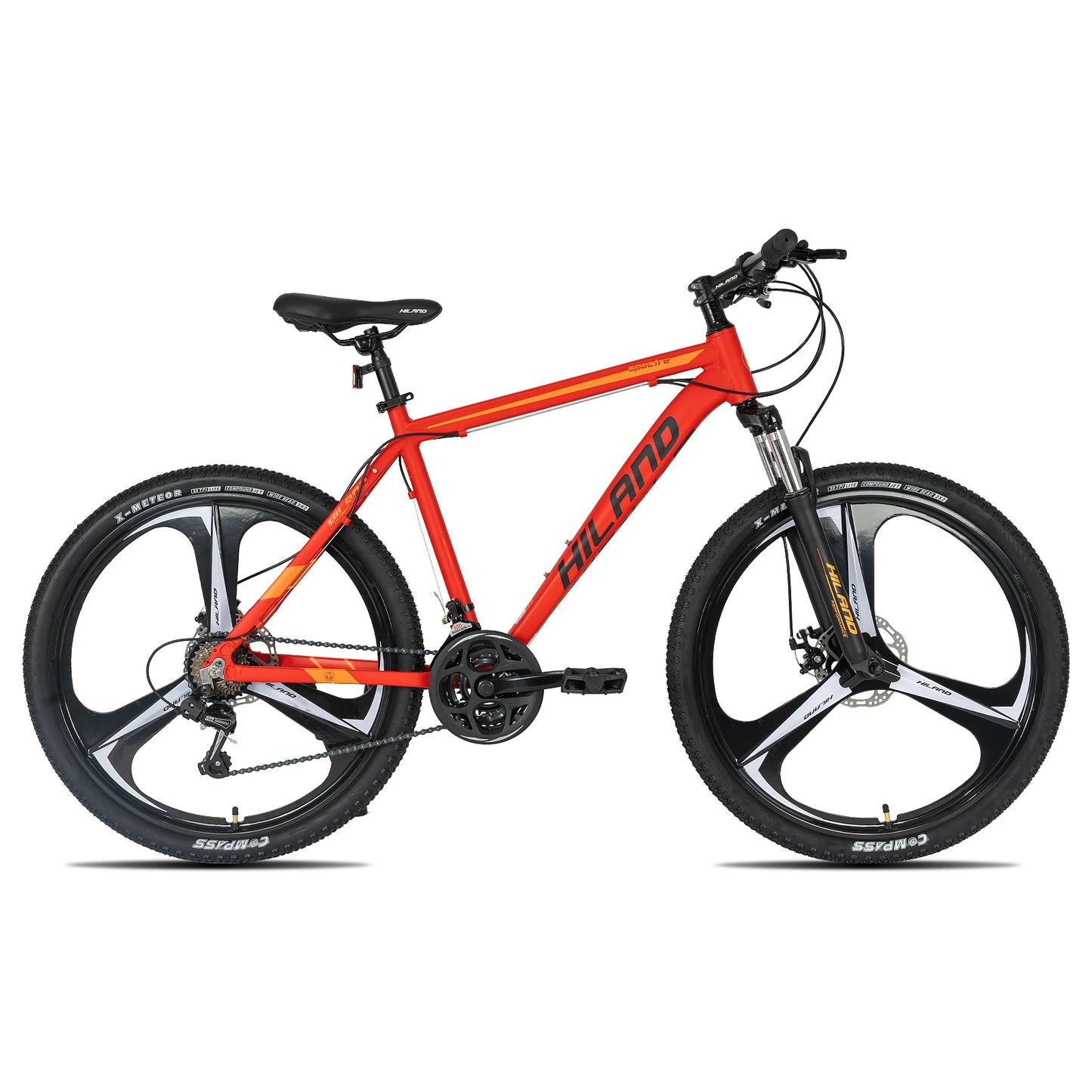 Hiland Mountain Bike,Shimano 21 Speeds Drivetrain,Aluminum Frame 26 Inch Wheels, with Disc-Brake for Men Women Men's MTB Bicycle