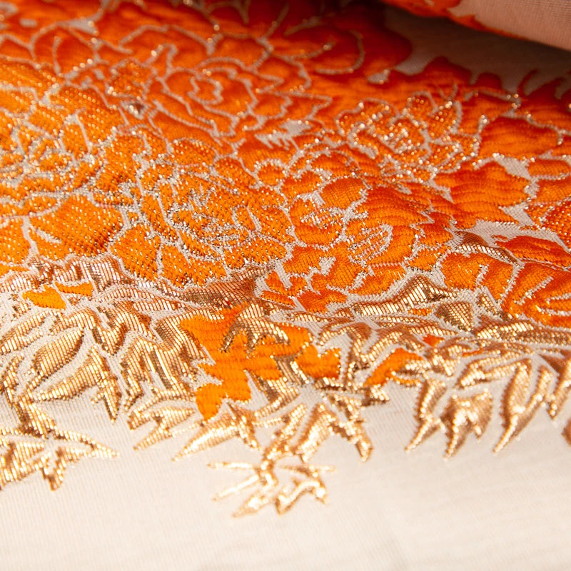 SJD LACE African Lace Fabric 2025 High Quality French Gild Brocade Jacquard Lace Fabric For Women Wedding Party Dresses Sew 3482