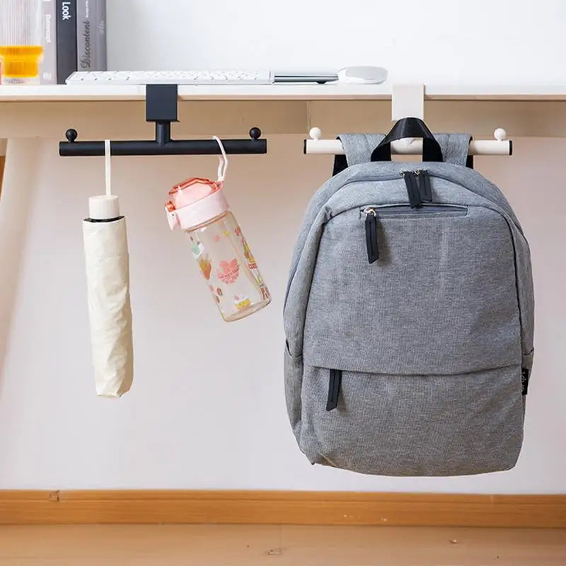 Desk Purse Holder Hook No Drilling Desk Mount Hook for Headphone Purse Table Hanger Hook Clamp-On Under Desk Headphone Hanger