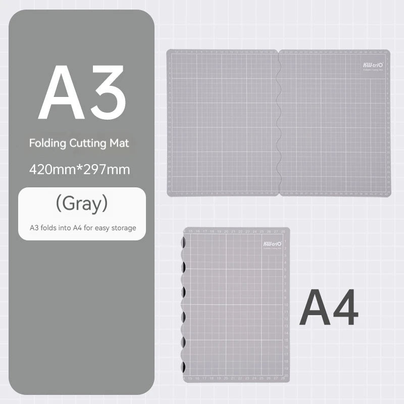 Portable Foldable Cutting Mats Self-Healing A3/A4 Pvc Cutting Mat For Diy Craft Multi-Purpose Craft Mat For Crafts Hobbyists