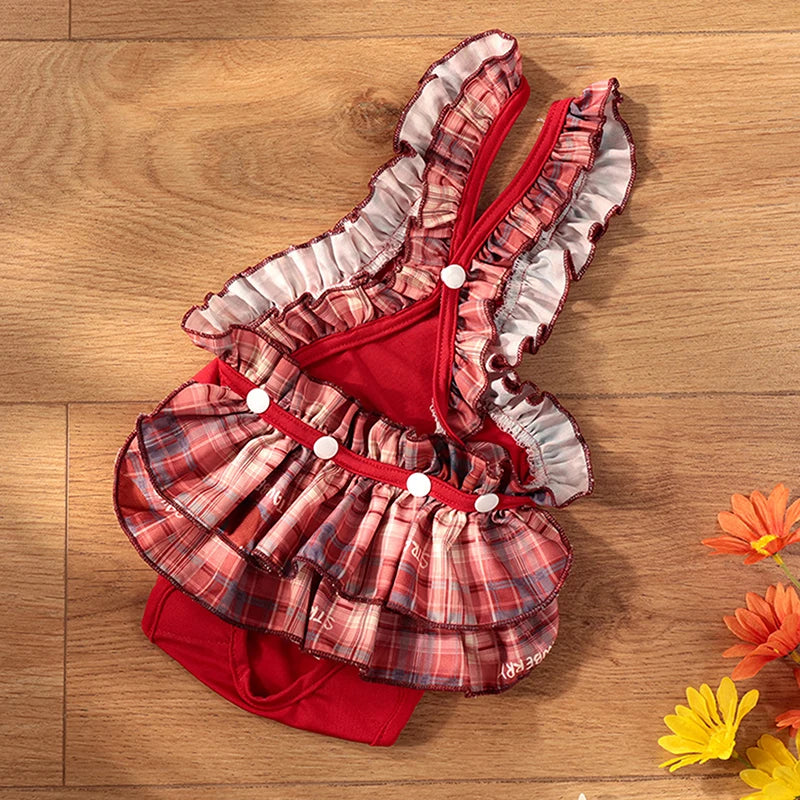 Reusable Washable Female Dog Diapers Cute Fashion Print High Absorbency Leak-Proof Design Female Dog Sanitary Pant Pet Supplies