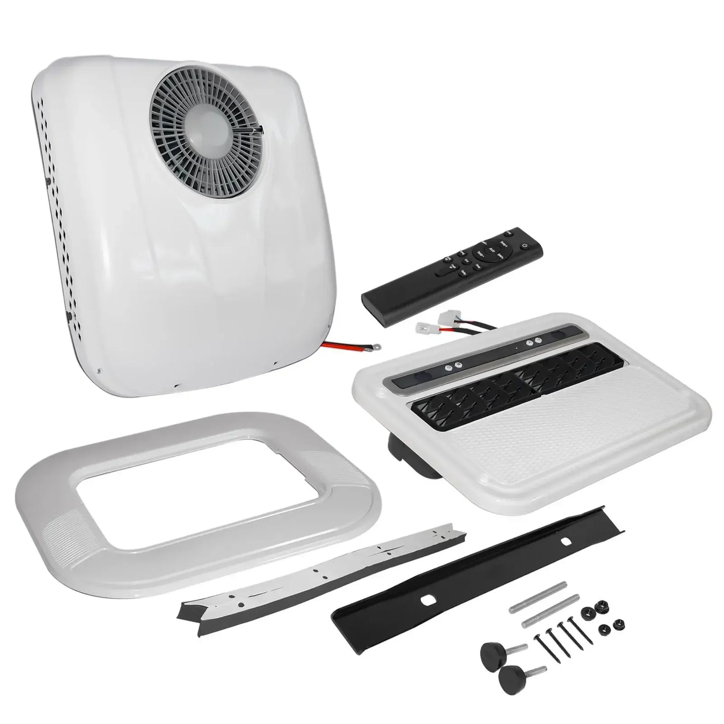 AP03 White 12V Air Conditioner RV Rooftop Electric Parking AC Unit 30-60A 10000BTU for RV